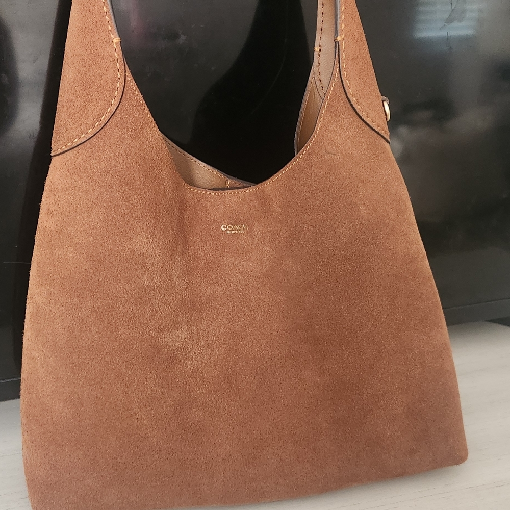 Coach Brooklyn Brown Suede Women's Bag